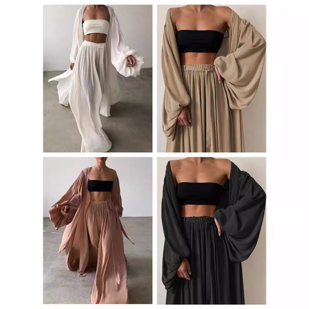 Summer Clothing Pieces - Zomer lente dameskleding tweedelig set lange