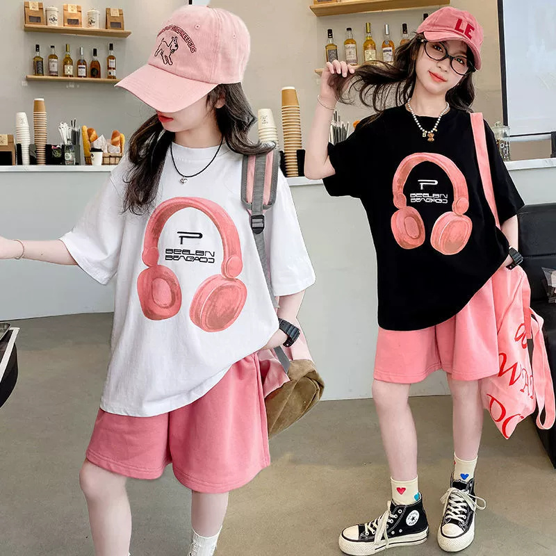 Summer Clothing For Teen Girls - Zomer Meisjes T-shirts Sets Nieuwe Kinderen