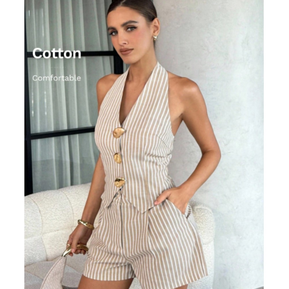 Zara Summer Clothing For Women - Sexy Halter Vest met Open Rug