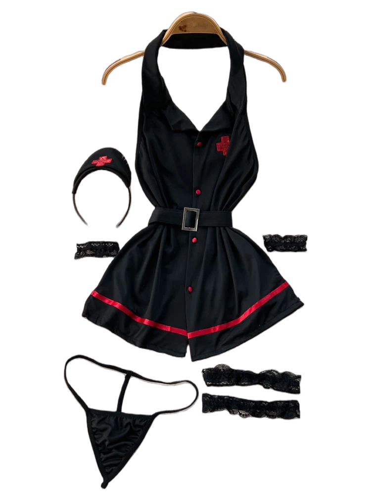 Summer Clothing Pieces - Erotische mode sexy halter lingerie jurk