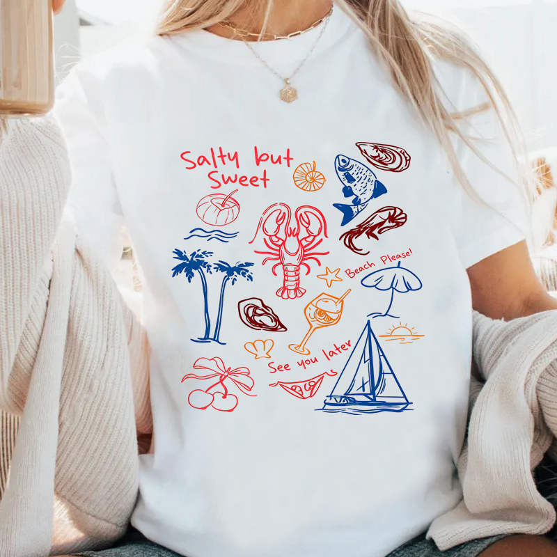 Summer Vibes Clothing Men - Zoet en zout T-shirt voor heren