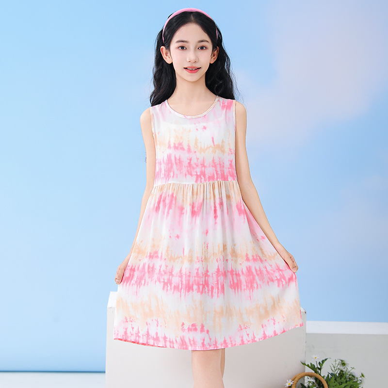 Summer Clothing For Teen Girls - Zomerjurkjes zonder mouwen voor tienermeisjes, kinderkleding,