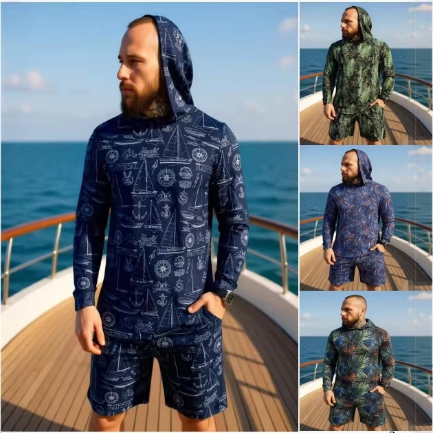 Summer Clothing Line - 2026 Nieuwe camouflageprint unisex tweedelige set