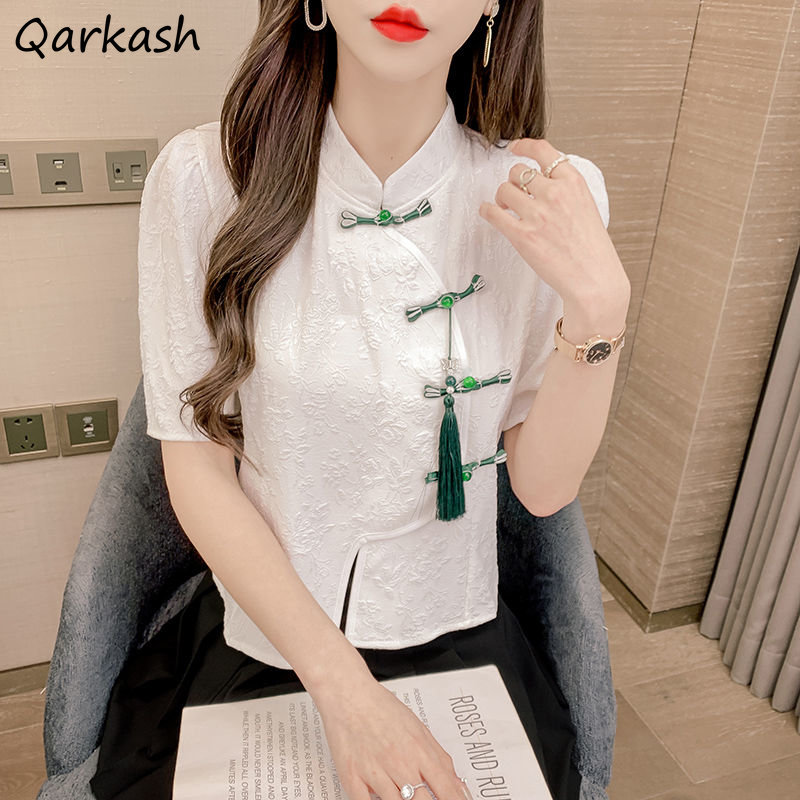 Summer Clothing Aesthetic - Vintage blouses damesmode kleding kwastje elegante