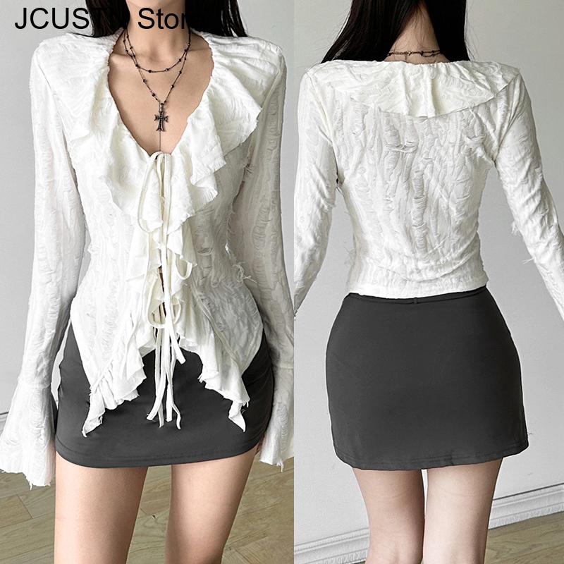 Summer Clothing Aesthetic - Y2K Esthetische Kleding Vrouwen Gothic Verstoorde