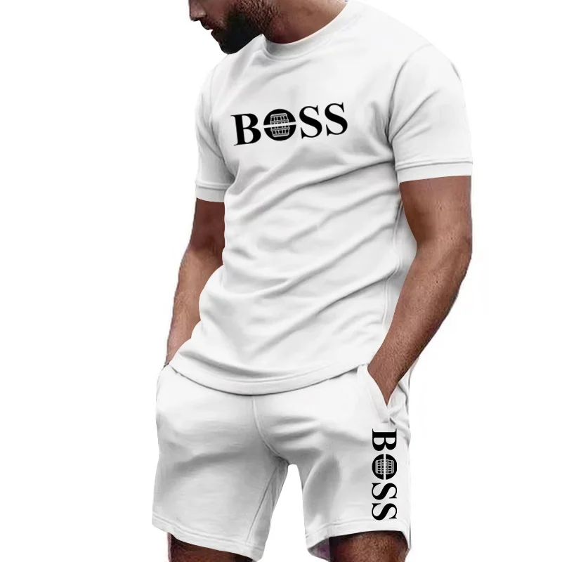 Summer Clothing Line - Herensportkledingset met korte mouwen, T-shirt en