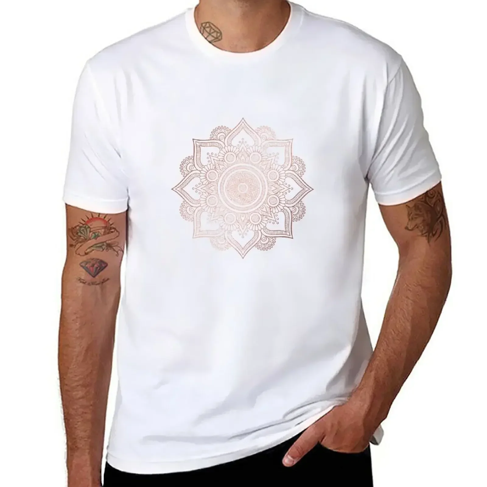 Summer Rose Clothing - Rose Gold Mandala T-shirt T-shirts Esthetische