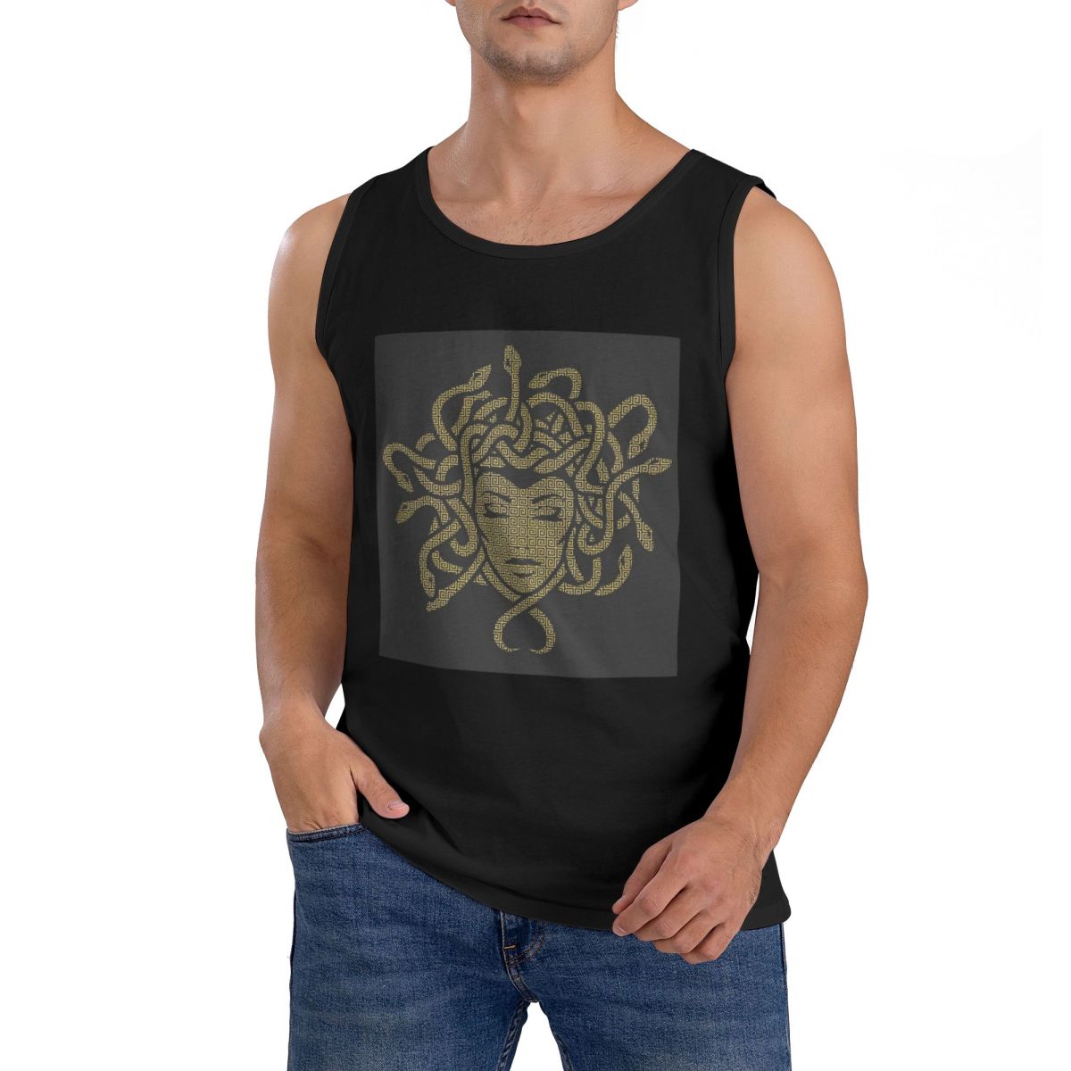 Summer Clothing For Greece - 100% Katoen Oude Griekenland Medusa Gorgon
