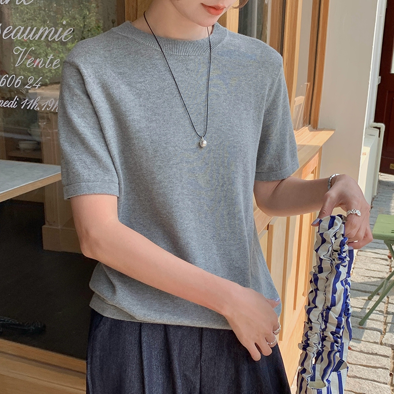 Summer Jumper Clothing - Lente Zomer Dames Katoenen Trui Ronde