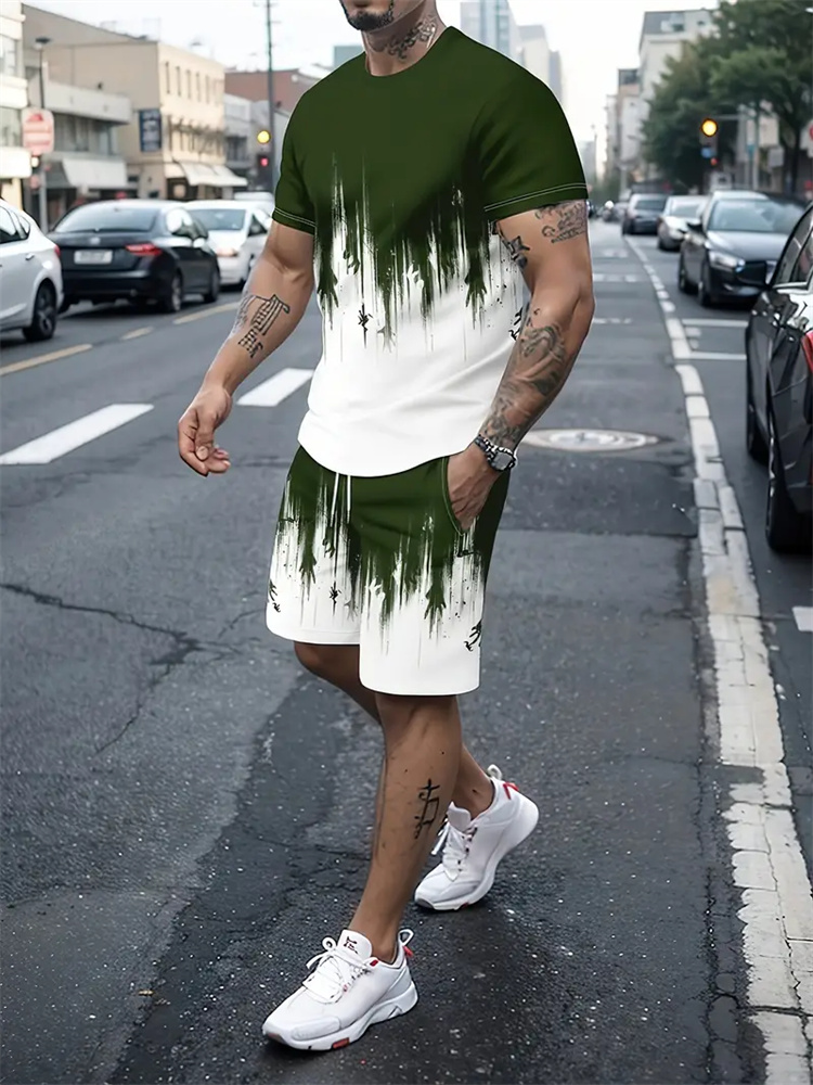 Heren Dames T-shirt met gradië - Summer Clothing Pieces recensie en prijs
