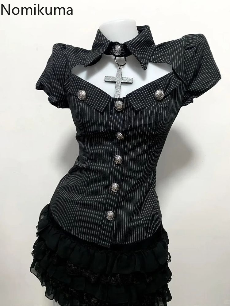 Goth Tweedelige Sets Dameskled - Summer Goth Clothing recensie en prijs