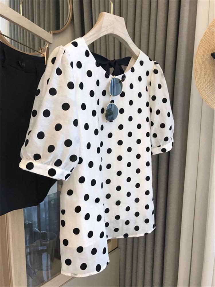 Polka Dot Blouses Dames Elegan - Summer Clothing Aesthetic recensie en prijs