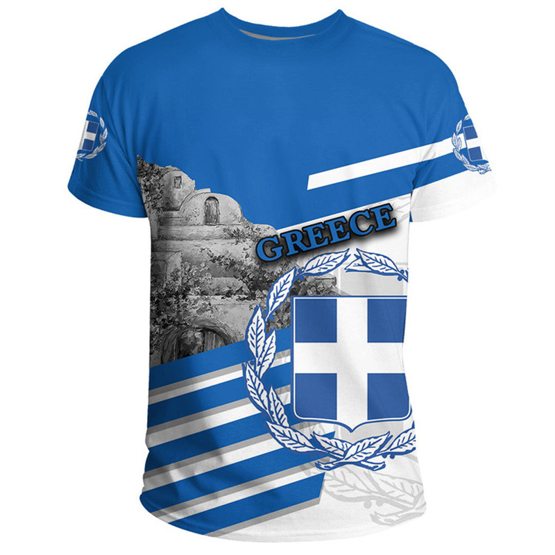 Greece Flag Map 3d Printed T S - Summer Clothing For Greece recensie en prijs