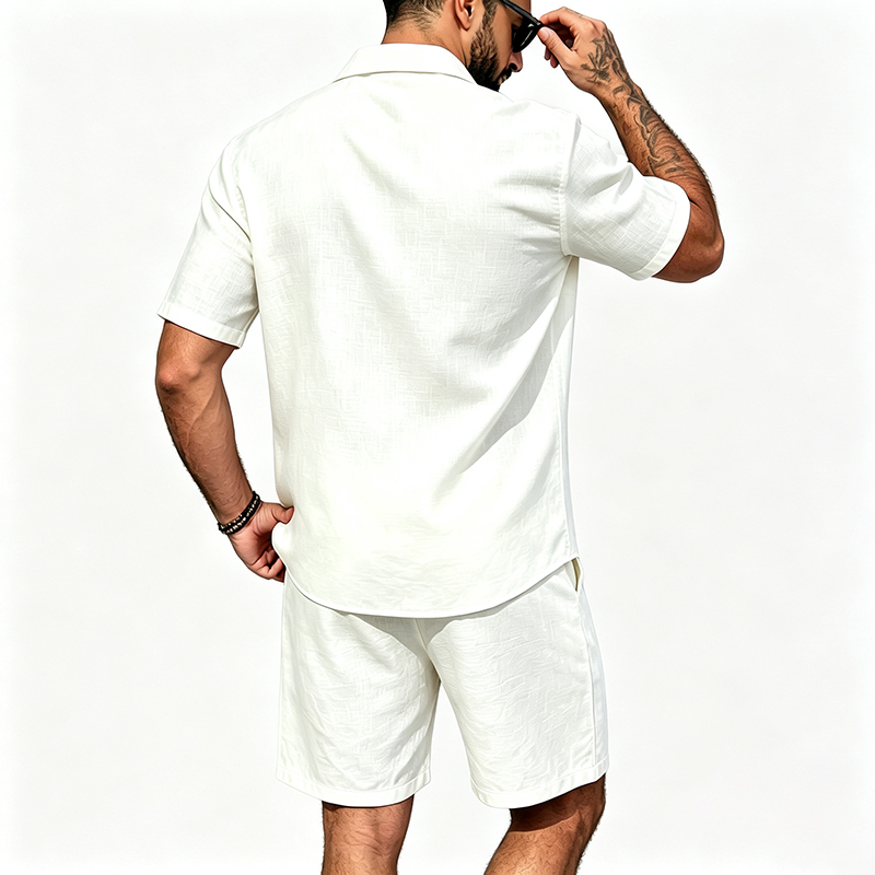 Heren linnen tweedelige outfit - Summer Clothing Line recensie en prijs