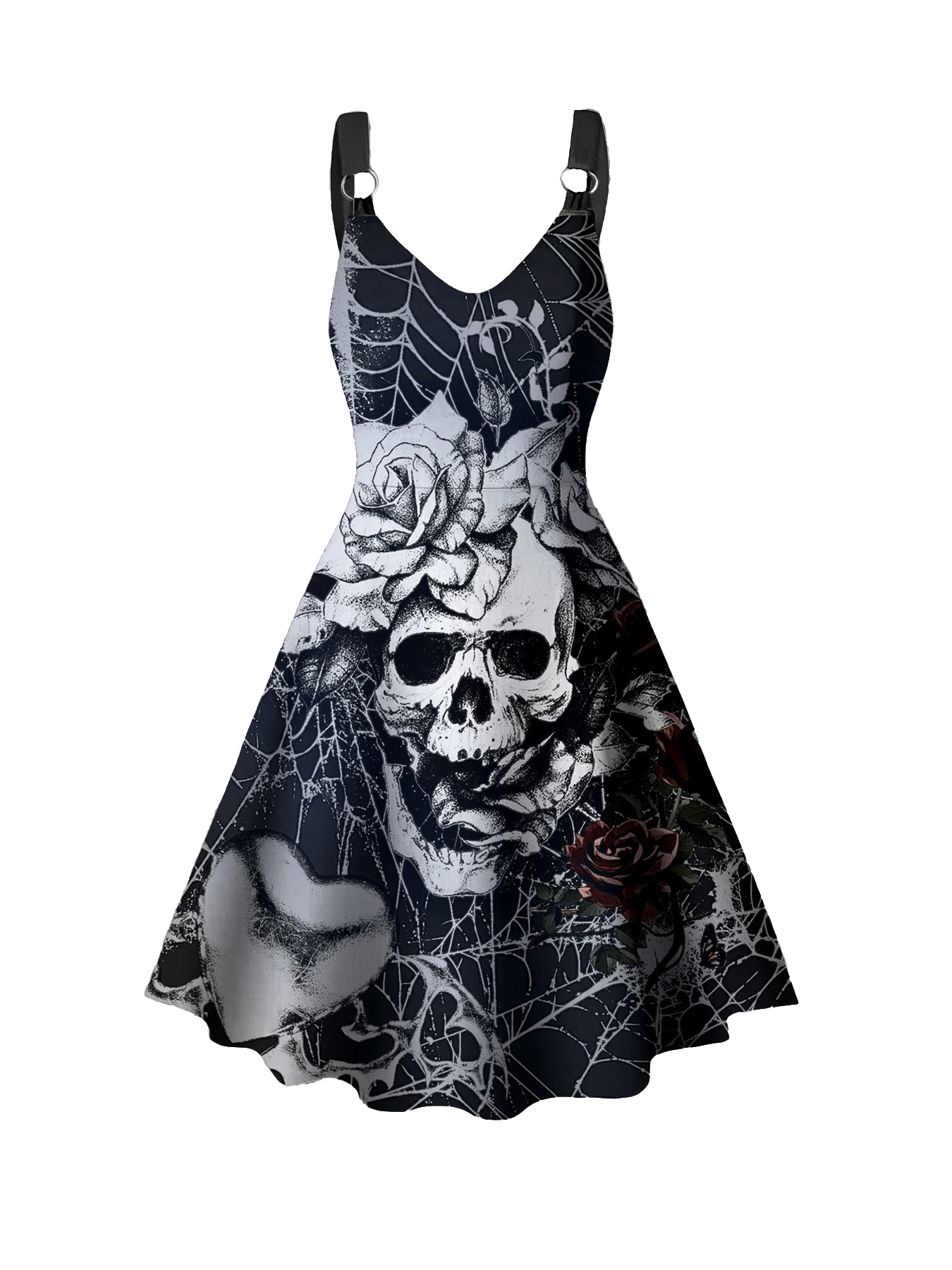 Plus Size Goth Punk Jurk Dames - Summer Goth Clothing recensie en prijs