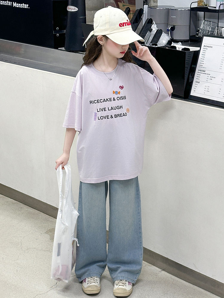 Meisjes zomer T-shirt set casu - Summer Clothing Girls recensie en prijs