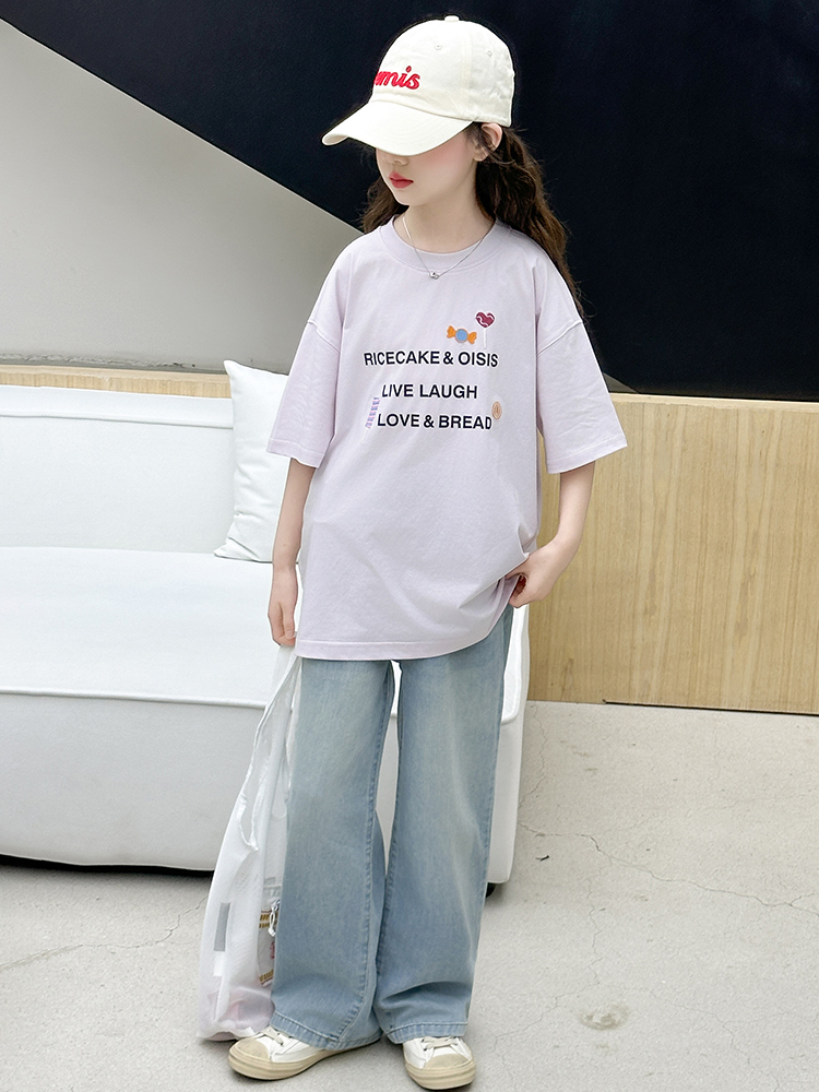 Meisjes zomer T-shirt set casu - Summer Clothing Girls recensie en prijs