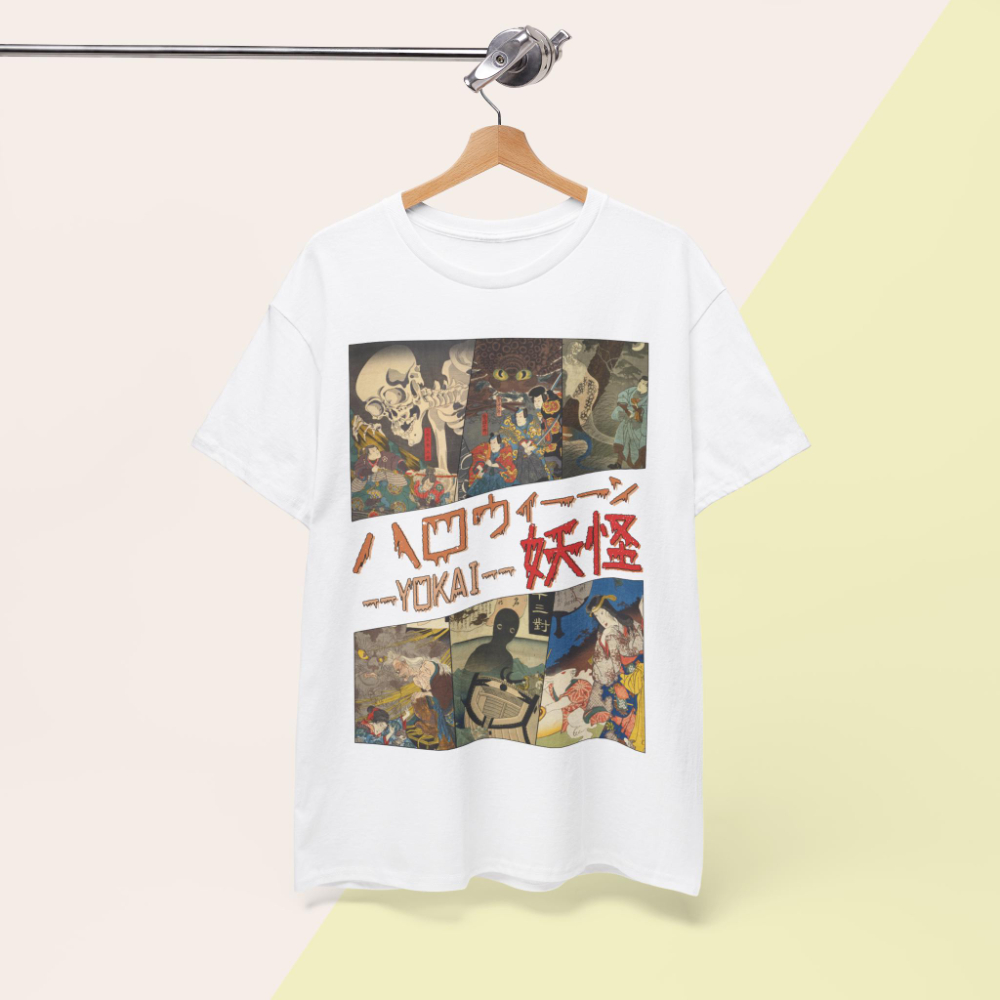 Vintage Yokai T-shirt Utagawa  - Summer Goth Clothing recensie en prijs