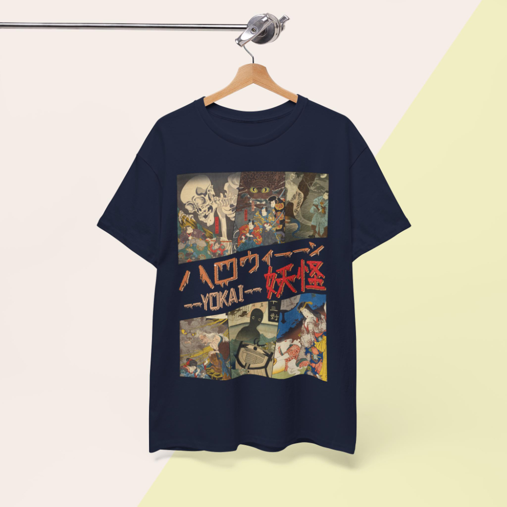 Vintage Yokai T-shirt Utagawa  - Summer Goth Clothing recensie en prijs