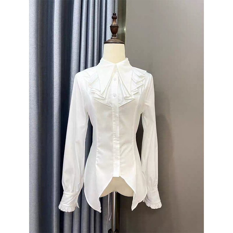 Gothic Ruches Zwarte Shirts Vr - Summer Goth Clothing recensie en prijs