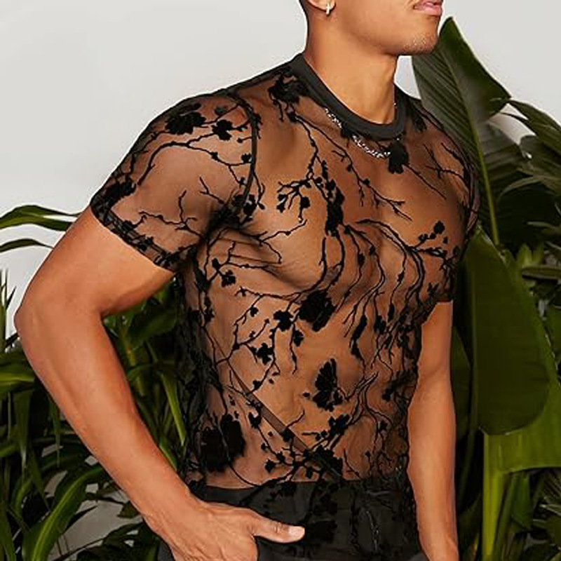 Zomer herenkleding mesh kant g - Summer Rose Clothing recensie en prijs
