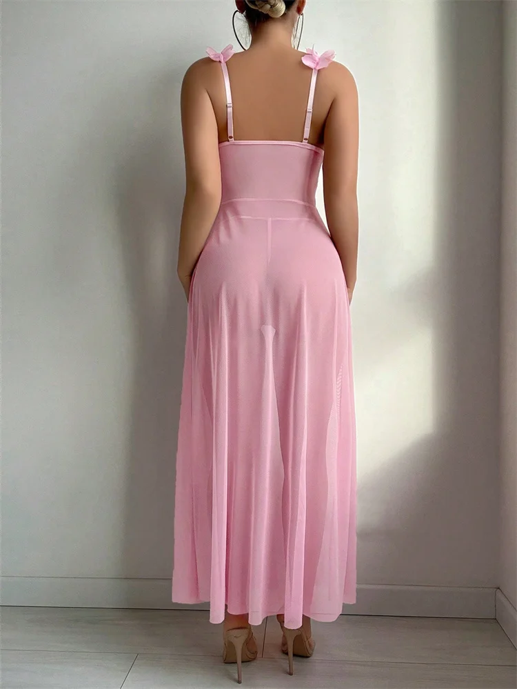 Roze bloemen sexy nachtkleding - Summer Clothing On Sale recensie en prijs