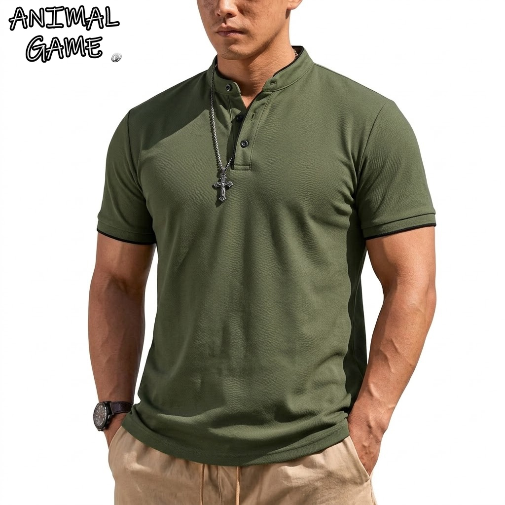 Zomer Henley-shirt met korte m - Summer Clothing Line recensie en prijs