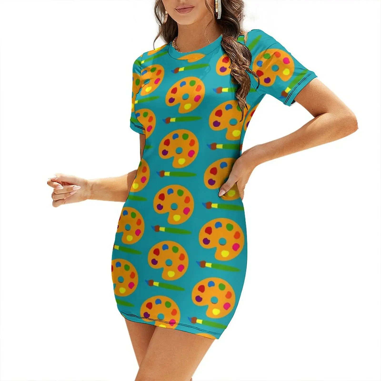 Kleurrijk verfpalette Jurk met - Summer Clothing Palette recensie en prijs